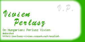 vivien perlusz business card